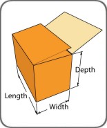 full overlap corrugated packaging carton