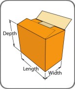 regular slotted corrugated package carton
